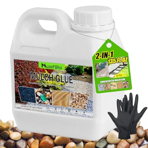 135oz Mulch Glue, Gravel & Rock Binder, Landscaping Mulch Glue for Pea Gravel, Stones & Mulch – Strong Hold for Garden, Yard & Outdoor Projects - Image 1