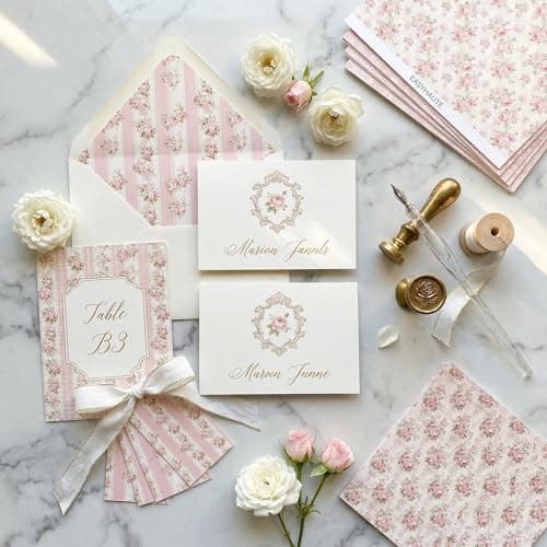 Scrapbook Paper & Scrapbooking Supplies, Pink 6x6 Double-Sided Patterned Cardstock Pad, Shabby Chic Craft Sheets for Junk Journaling, Card Making & Scrap Book, 24 Sheets - Thumbnail 3