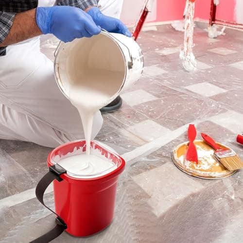 HIUMTREE 48 Pcs Paint Pail Liners, Paint Bucket Liners for Paint Cups, Holds Up to a Quart of Paint or Stain, Use Solo or with a Bucket (Compatible with Model 2500-CT Style Paint Pails) - Thumbnail 6