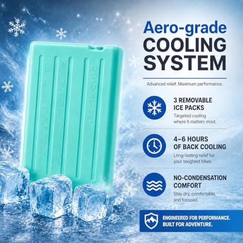 Cooling Vest for Men and Women, Reflective Running Hydration Backpack - Thumbnail 2