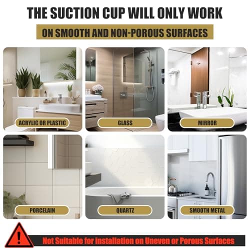 BKV Suction Cup Hooks for Shower,Heavy Duty Shower Hooks for Bathroom Wall,Glass Windows,Smooth Doors to Hang Towels,Robes,Coat,Reusable Suction Cup Wreath Hanger for Christmas Wreaths-Silver(2 Pack) - Thumbnail 6