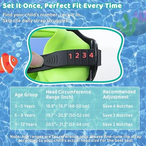 Vvinca 2 Pack Kids Swim Goggles with Nose Cover for Boys Girls 3-15, Anti Fog Diving Mask with Shatterproof Safety Lens for Toddler, Waterproof Swimming Goggles Value Set for Beach & Pool Beach - Thumbnail 6