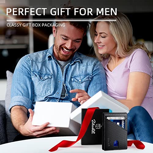 Zitahli Wallet for Men Slim 11 Credit Card Holder RFID Blocking Small Men's Wallet Bifold Minimalist Front Pocket With Mens Gifts Box - Thumbnail 5