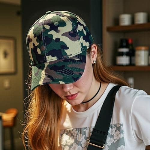spxkd Structured Baseball Hats for Men Women Breathable Washed Cotton Baseball Caps Adjustable Golf Dad Hat for Wide Occasion - Thumbnail 6
