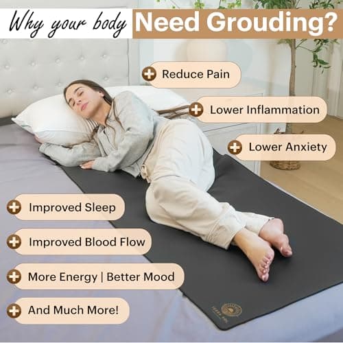 Terra Sol Best Grounding Mat for Bed - Premium 27x60in Earthing Mat for Queen, King & Twin Size - Grounding Pad for Sleeping with 15ft Cord & Safety Testers - Thumbnail 5