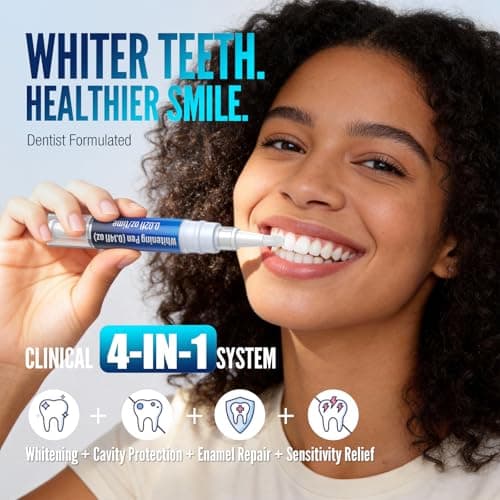 Teeth Whitening Pen Kit - 35% Carbamide Peroxide, Stain Removal, 4 Whitening Pens + 2 Remineralizing Pens, Enamel Repair, Anti-Cavity, Sensitive Teeth Care, 6 x 0.14 fl oz (Spearmint) - Thumbnail 3
