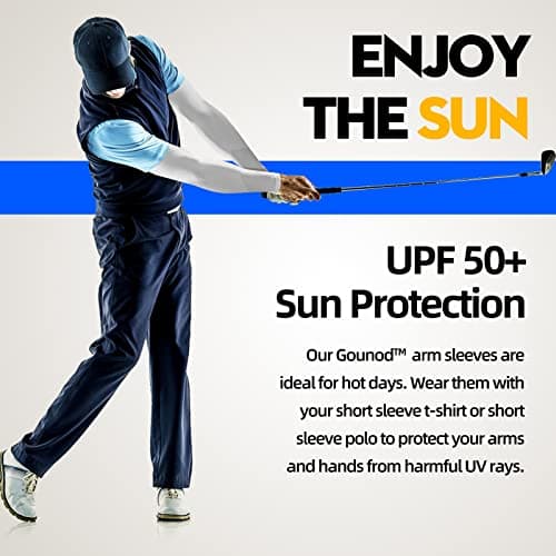 GOUNOD Arm Sleeves for Men Women,Compression Sleeves to Cover Arms for Men Working,Sun Sleeves for Men UV Protection - Thumbnail 6