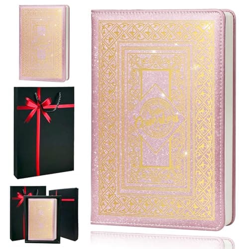 QDWXDEL Appreciation Gifts For Coworkers,A5 Hardcover Leather Journal for Women - 200 Pages Premium Paper Notebook, Coworker Journal Notebook for School, Work (Coworker Pink) - Image 1
