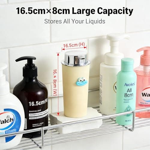 Foaming Soap Dispenser with Leak-Proof Lock, Rapid Rich Foam, 16.5×8cm/6.5×3.15in Large Capacity, PP+ABS Material, Cute Cartoon Design for Bathroom Kitchen Home Travel Dorm RV Hotel - Thumbnail 5