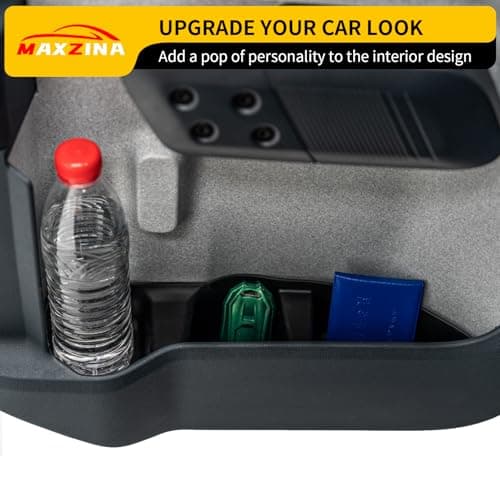 Maxzina Door Side Storage Tray Compatible with 2022-2025 (Not fit 2026) Ford Maverick Side Door Storage Box Car Side Organizer Phone Pocket Silicone Front & Rear 4PCS Maverick Accessories (Black) - Thumbnail 4