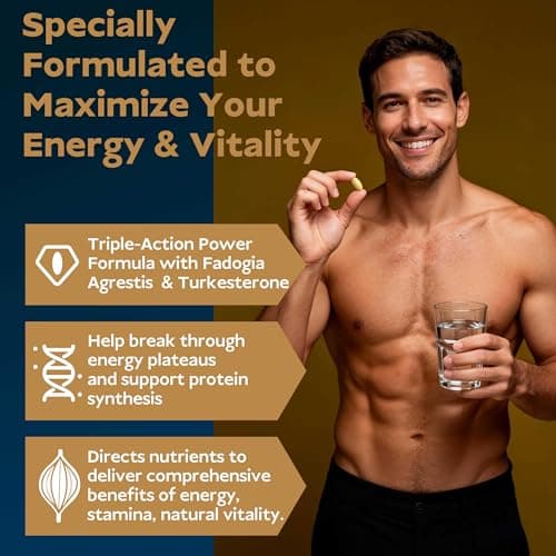 Tongkat Ali For Men 300:1 Extract 240,000mg Longjack With Fadogia Agrestis & Turkesterone, Third-party Certified Supplement For Workout Performance Strength Vitality Energy Hormone Balance | 60 Caps - Thumbnail 4