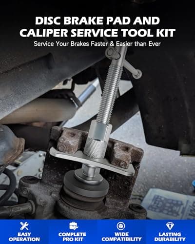 Orion Motor Tech 24pc Brake Caliper Compression Tool Set, Heavy Duty Brake Piston Compressor Tool and Wind Back Tool Kit for Brake Pad Replacement, Universal Disc Brake Caliper Tool Set with Blue Case - Thumbnail 2