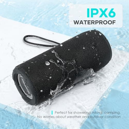 Bluetooth Speaker IPX6 Waterproof.Musibaby M88pro with Loud Stereo Sound,Portable Wireless Speaker,40H Battery,Bluetooth 5.3,Dual Pairing, Shower Outdoor Speaker for Party, Beach, Gifts Ideal. - Thumbnail 4