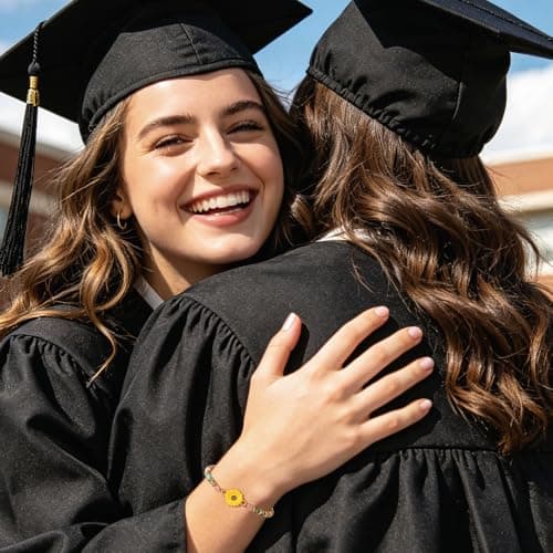 Boiveco Graduation Gifts 2026 for Her Him, Class of 2026 Graduation Bracelets with Unique Cap Gift Box, Inspirational Keepsake for Women Men Middle High School University College Graduates - Thumbnail 3