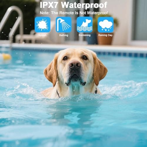 Aikko Dog Shock Collar with Remote - IPX7 Waterproof, 3 Training Modes (Beep, Vibration, Shock), Rechargeable E-Collar for Most Breeds, Anti-Bark & Adjustable Humanitarian Training Collar for 2 Dog - Thumbnail 3