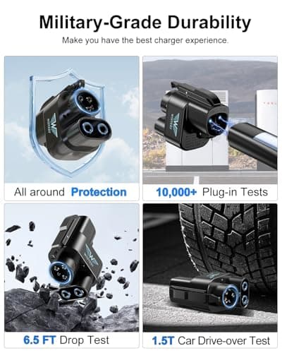 Wistery 2025 Upgraded NACS to CCS Adapter [Max 500A 1000V],Tesla Supercharger to CCS1 Charger Adapter,Fast Charge Tesla Supercharger Adapter Compatible withFord,Rivian,GM,Volvo and Polestar - Thumbnail 6