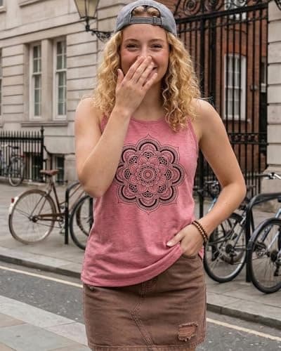 JILUVIN Tank Tops for Women Racerback Summer Sleeveless Top Casual Graphic Basic Shirts, red Black Flower, S - Thumbnail 2