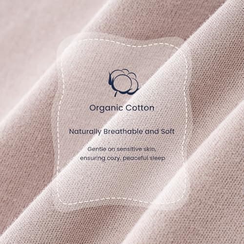 Kaiya unisex baby sleeping bag, 1.0 TOG, organic cotton sleeveless onesie sleeping bag, wearable baby blanket. - Thumbnail 4