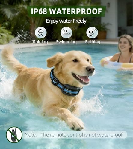 Shock Collar for Dogs, 4200FT Dog Training Collar with Remote for 15-120lbs Small Medium Large Dog, IP68 Waterproof Rechargeable E Collar with 3 Training Modes: Beep, Vibration, Safe Shock (Black - Thumbnail 4