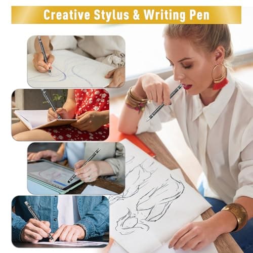 Gifts for Men Fidget Pen, Valentines Day Gifts for Him Teen Boy Multifunction Pen, Mens Valentines Gift, Anniversary Birthday Gift for Men Dad Him Husband, Cool Stuff Gadgets for Ages 14 and Up - Thumbnail 3