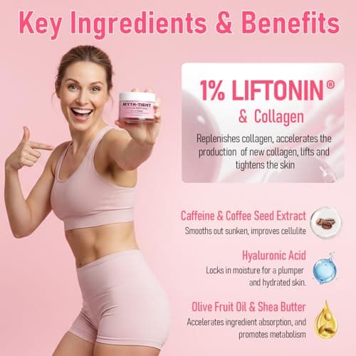 MythosFlow Cellulite Cream, Butt Firming and Lifting Cream - Reduce Cellulite Appearance | Reduce Loose & Stretch Mark Skin Tightening Cream for Body Booty, Legs & Belly Enhances Curves 3.72 fl.oz - Thumbnail 4