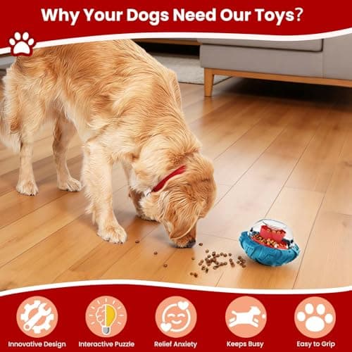YINEYA Interactive Dog Toy, Puzzle Toy with Adjustable Treat Dispensing & DIY Frozen Treats, Dog Enrichment Toys to Keep Them Busy and Mental Stimulation - Thumbnail 5