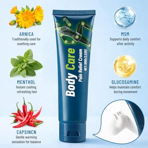 2 Pack Neuropathy Relief Cream,Capsaicin Nerve Relief Cream with Mint & Lavender Oil, Cooling & Soothing Formula for Skin Discomfort, Lightweight & Non-Greasy - Thumbnail 6