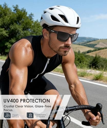 KALIYADI Polarized Sunglasses Men Sports-Sunglasses: Classic Sun Glasses for Driving, Fishing for Women with UV400 Protection - Thumbnail 3