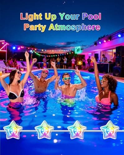 RGB+IC Pool Lights for Inground & Above Ground Pools, Submersible Underwater Pool Lights with App & Remote Control, 16M Colors, 100 Scene Modes, Timer, IP68 Waterproof, Night Swimming & Pool Parties - Thumbnail 6