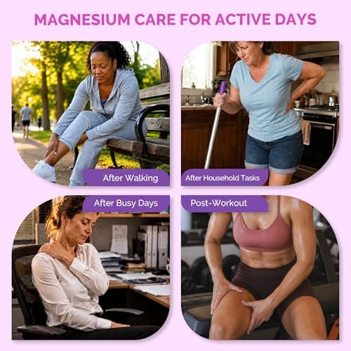 Sielkin Magnesium Body Lotion with Arnica & Centella – Fast-Absorbing Moisturizing Cream for Night Routine & Daily Comfort, Lightweight Body Butter for Legs, Arms & Feet, 4 oz - Thumbnail 6