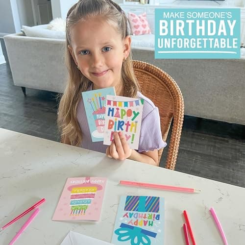 Hadley Designs Happy Birthday Cards Bulk with Envelopes - 54 Assorted Birthday Cards for Kids & Adults, Bulk Greeting Card Pack for Office, Generic Bday Notecards with Envelopes, Designed in USA - Thumbnail 4