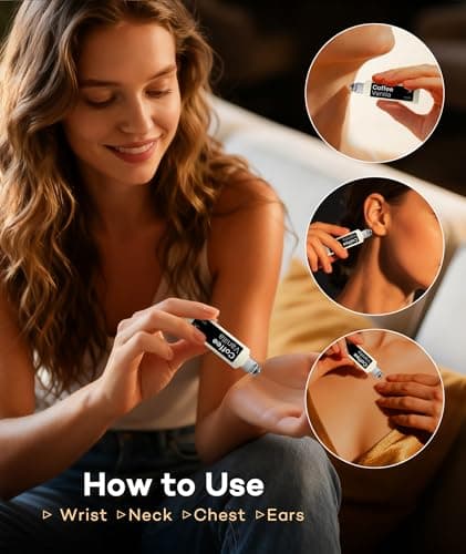 purefittech Pheromones Perfume Oil for Women, Long Lasting Coffee Vanilla Roll-on Fragrance, Pure Essential Oil Parfume, 0.34 fl oz (10ml) Travel Size, Made in USA - Thumbnail 6
