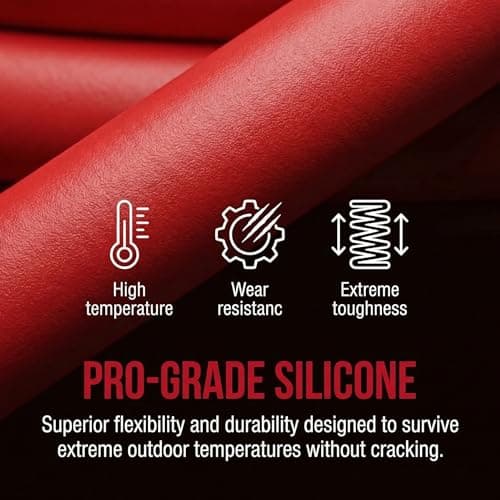 DfuGift Heavy Duty Electric Fence Jumper Cable, 3ft Insulated Jumper Leads with Alligator Clips for Solar Fence Energizer, Ground Rod & Fence Wire - Secure Ranch Protection for Livestock - Thumbnail 5