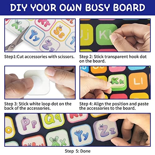 LearnToy Montessori Busy Board for Boys 3 4 5 Year - Thumbnail 6