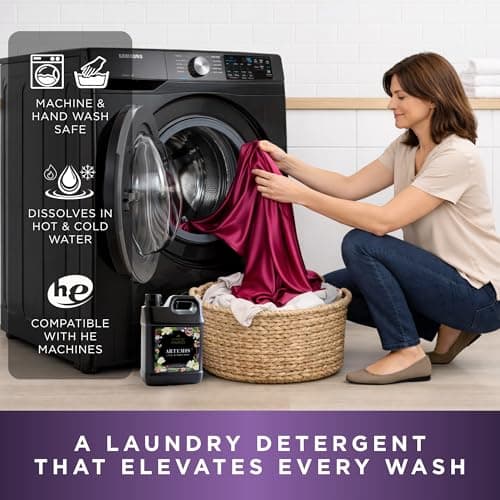 Honestly Margo Artemis Luxury Laundry Detergent (64 oz, Pack of 1) – Laundry Detergent Scented with Almond, White Lilies, Amber Musk & Peach Perfume | Delicate Laundry Detergent, Liquid Soap, 11 Loads - Thumbnail 2