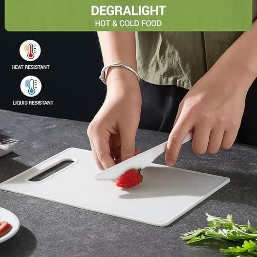 Degralight 100% Compostable Knives - 200Pcs CPLA Knives, Durable and Heat Resistant CPLA Disposable Cutlery, No Plastic Disposable Silverware for Party, Wedding, Office & Daily - Thumbnail 5
