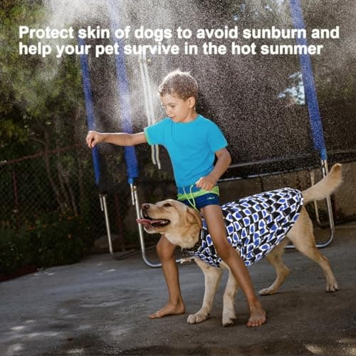 Lightweight Breathable Dog Cooling Shirts, Quick Dry Dog Sunscreen Shirt, Professional Pet Summer Vest for Small Medium Large Girl Boy Dog - Thumbnail 6