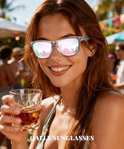 QALLY Women's Sunglasses: Polarized UV400 Protection, Trendy Square Sunglasses for Women - Thumbnail 6