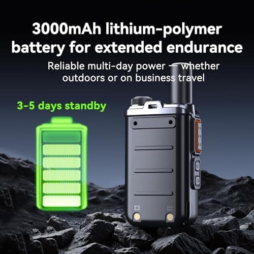 Radtel P8 PoC Radio (Push-to-Talk Over Cellular), Unlimited Range Nationwide Handheld Walkie Talkies, Rechargeable Two-Way Radios Long Distance GXIN Ham Radio (2 Pack with 2 SIM) - Thumbnail 5