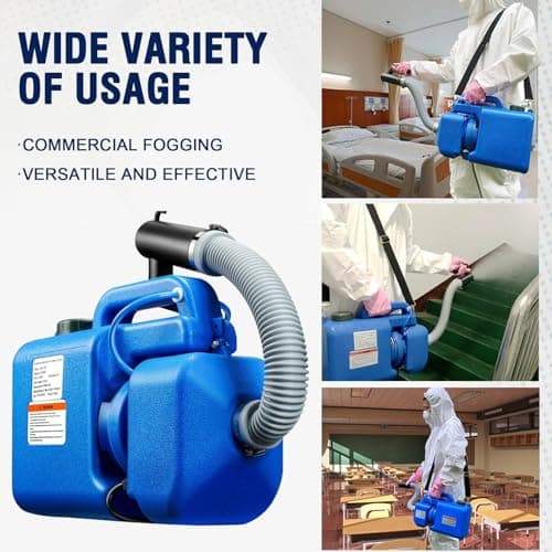 LONYEON 8L Electric ULV Cold Fogger Machine with Backpack Mist Atomizer, Adjustable Flow Rate, Large Area Spraying for Home Indoor Outdoor - Thumbnail 5