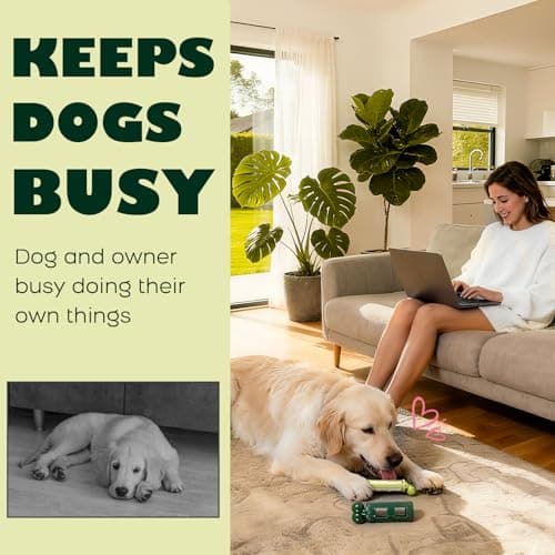 Kseroo Dog Toys for Aggressive Chewers: Tough Dog Toys for Aggressive Chewers Medium & Large Breed, Indestructible Dog Toy to Keep Them Busy, Bacon Flavor, Durable Nylon, Easy to Use and Clean - Thumbnail 4