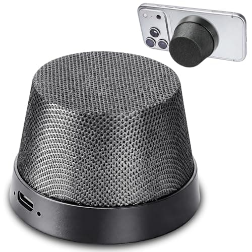 GOKINDOR Birthday Gifts for Men Who Have Everything Bluetooth Speakers Phone Stand, Portable Gadgets for Men Gifts Dad Gift Prensent (Black) - Image 1