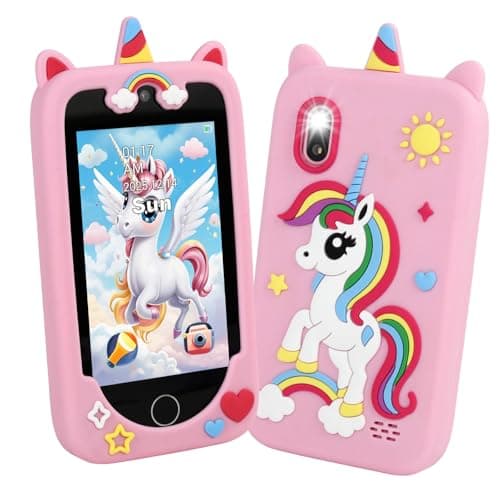 Kids Smart Phone for Boys & Girls, 3.97" Touchscreen Learning Toddler Toy Phone with Dual Camera, 200+ STEM Games, Music Player, Ideal Educational Gifts for Ages 3-10 Christmas, Birthday, Travel - Image 1