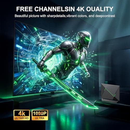 2026 TV Antenna for Smart TV Indoor for Local Channels HD Digital Antenna Outdoor Long Range Reception with Amplifier Signal Booster Supports 4K 1080p HD - Thumbnail 2