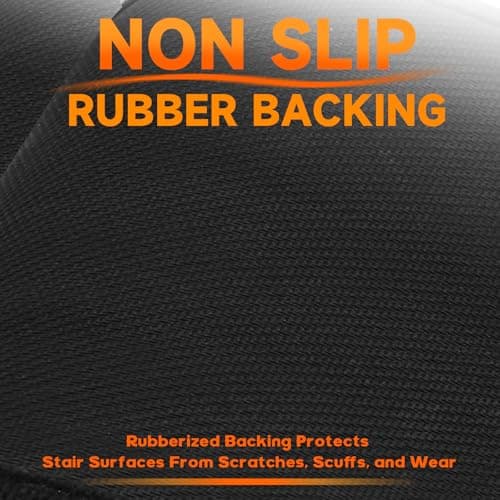 Carpet Stair Treads Non Slip Stair Runner for Wooden Steps Indoor,Resistant Stair Rugs Rubber Backing,Stair Rugs Mats for Kids, Elders,Pets,Beige,8"x30",4 Pieces - Thumbnail 3