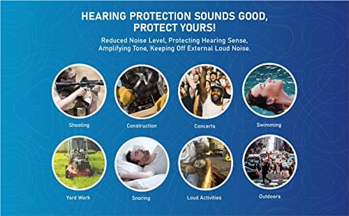 100 Pair Silicone Reusable Ear Plugs for Swimming, Sleeping, Concerts & Music - Bulk Pack of Swimmers Ear Plugs for Adults - Noise Reduction up to 25dB Swimming Earplugs for Men Women Ear Protection - Thumbnail 5