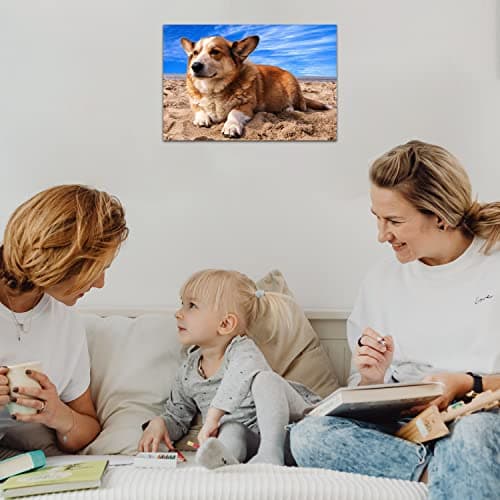 Anjiefo Custom Canvas Prints with Your Photo, Personalized Wall Art Picture Prints for Home Decor, Family Wedding Gifts, High Definition Wall Decoration (8" L x 12" W) - Thumbnail 3