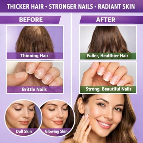 DEWANG Biotin Gummies 5000mcg – Hair, Skin & Nails Support with Zinc & Vitamin C – Vegan Sugar-Free Non-GMO – 60 Count - Thumbnail 2