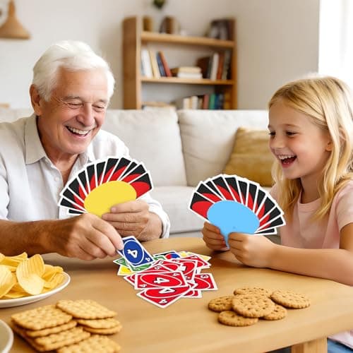 Tenyond Playing Card Holders for Little Hands Playing at Game Nights,Handheld Cards Game Accessory for Ages 3 and Up, for Poker and Cards Games, 4 Pack (2 Blue + 2 Yellow) - Thumbnail 4