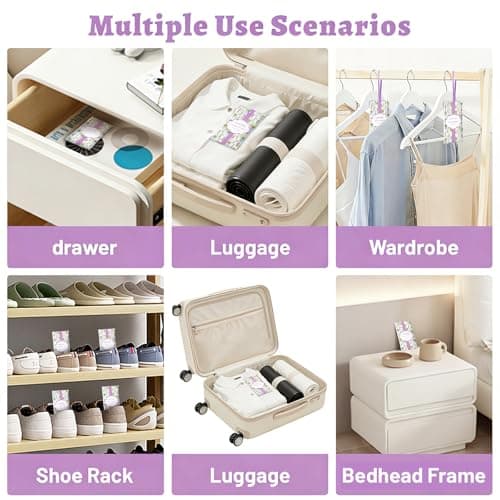 STRN Scented Sachets for Drawer and Closet, Lavender Scented Long-Lasting Sachets, 14 Packs for Home Fragrance, Small Space Air Freshener for Wardrobes - Thumbnail 4